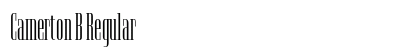 Camerton B Regular (OpenType) Font Preview