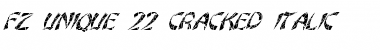 Download FZ UNIQUE 22 CRACKED ITALIC Font