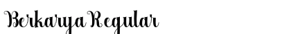 Berkarya Regular Font Preview