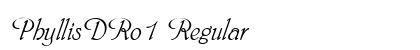 PhyllisDRo1 Regular font free download