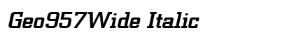 Geo957Wide Italic Preview