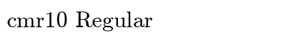 cmr10 Regular font free download