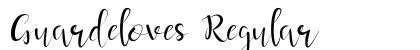 Guardeloves Regular Font Guardeloves Regular Font Preview