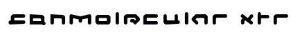 CQNMolecular Xtra Font Preview