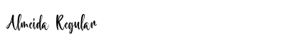 Almeida Regular Font Preview