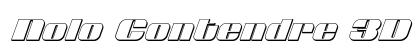 Nolo Contendre 3D Italic Regular Font Nolo Contendre 3D Italic Regular Font Preview