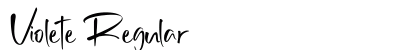 Violete Regular Font Preview