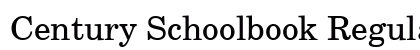 Century Schoolbook Regular Font Preview