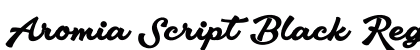 Aromia Script Black Regular font free download
