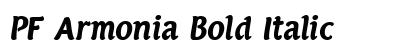 PF Armonia Bold Italic preview