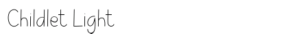 Childlet Light Font Preview