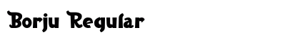Borju Regular Font Preview