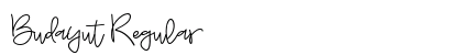 Budayut Regular Font Preview