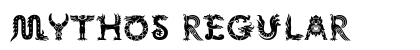 Mythos Regular Font Preview