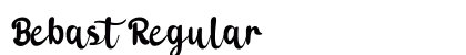 Bebast Regular Font Preview