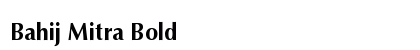 Bahij Mitra Bold Font Preview