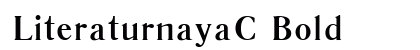 LiteraturnayaC Bold Font Preview
