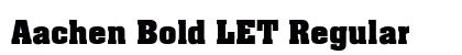 Aachen Bold LET Regular Font Preview