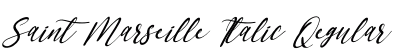 Saint Marseille Italic Regular Font Preview