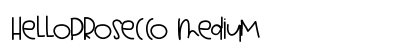 HelloProsecco Medium Font Preview