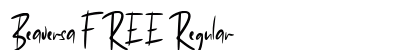 Beaversa FREE Regular Font Preview