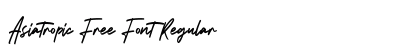 Asiatropic Free Font Regular preview