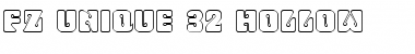 FZ UNIQUE 32 HOLLOW Normal Font