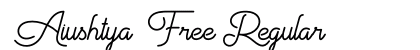Aiushtya Free Regular font free download