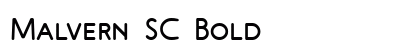 Malvern SC Bold Font Preview