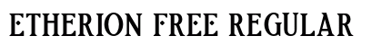 Etherion FREE Regular Font Preview