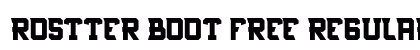 Rostter boot FREE Regular Font Preview
