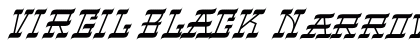 VIRGIL BLACK Narrow Italic Regular