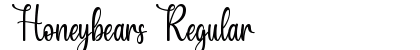 Honeybears Regular Font Preview