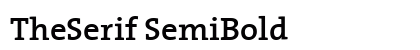 TheSerif SemiBold Preview