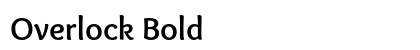 Overlock Bold preview
