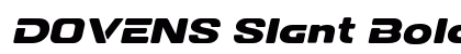 DOVENS Slant Bold preview