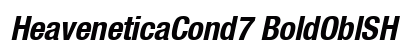 HeaveneticaCond7 BoldOblSH preview