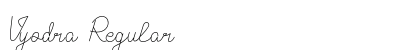 Vyodra Regular Font Preview