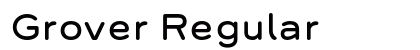 Grover Regular Font Preview