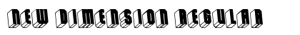 New Dimension Regular Font Preview