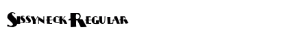 Sissyneck Regular Font Preview