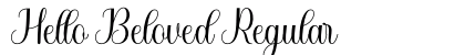 Hello Beloved Regular Font Preview
