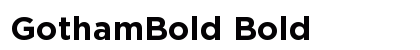 GothamBold Bold font free download