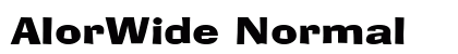 AlorWide Normal font free download