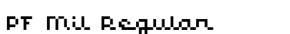 PF Mil Regular Font Preview