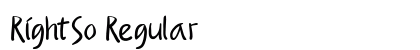 RightSo Regular Font Preview
