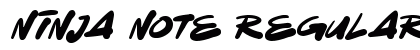 Ninja Note Regular Font Preview