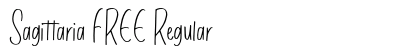 Sagittaria FREE Regular (OpenType) Font Preview