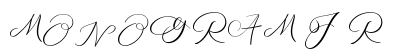 MONOGRAM J Regular Font Preview