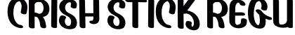 Crish Stick Regular Font Preview